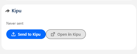Ready: Everything Kipu needs is filled in, so the button is live.